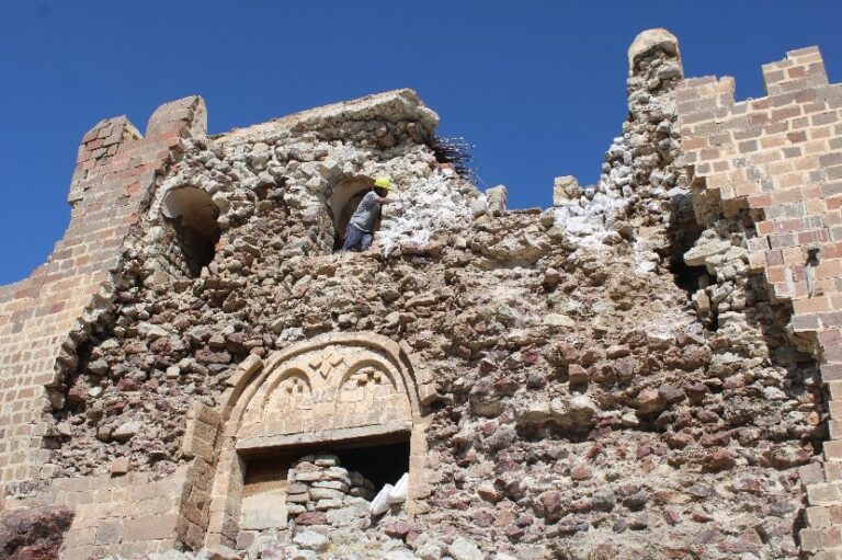 Stabilizing deteriorated walls on the southern façade